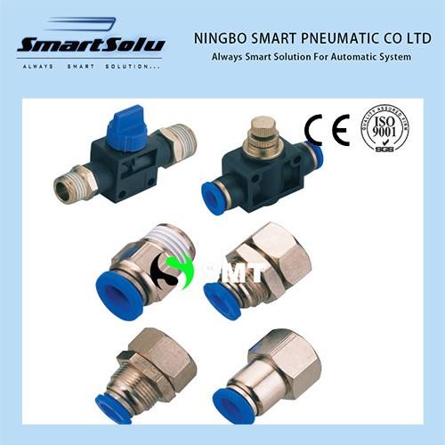 PW Type Platic Push In Pneumatic Fittings